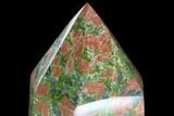 Tall, Polished Unakite Obelisk - South Africa #122370-2
